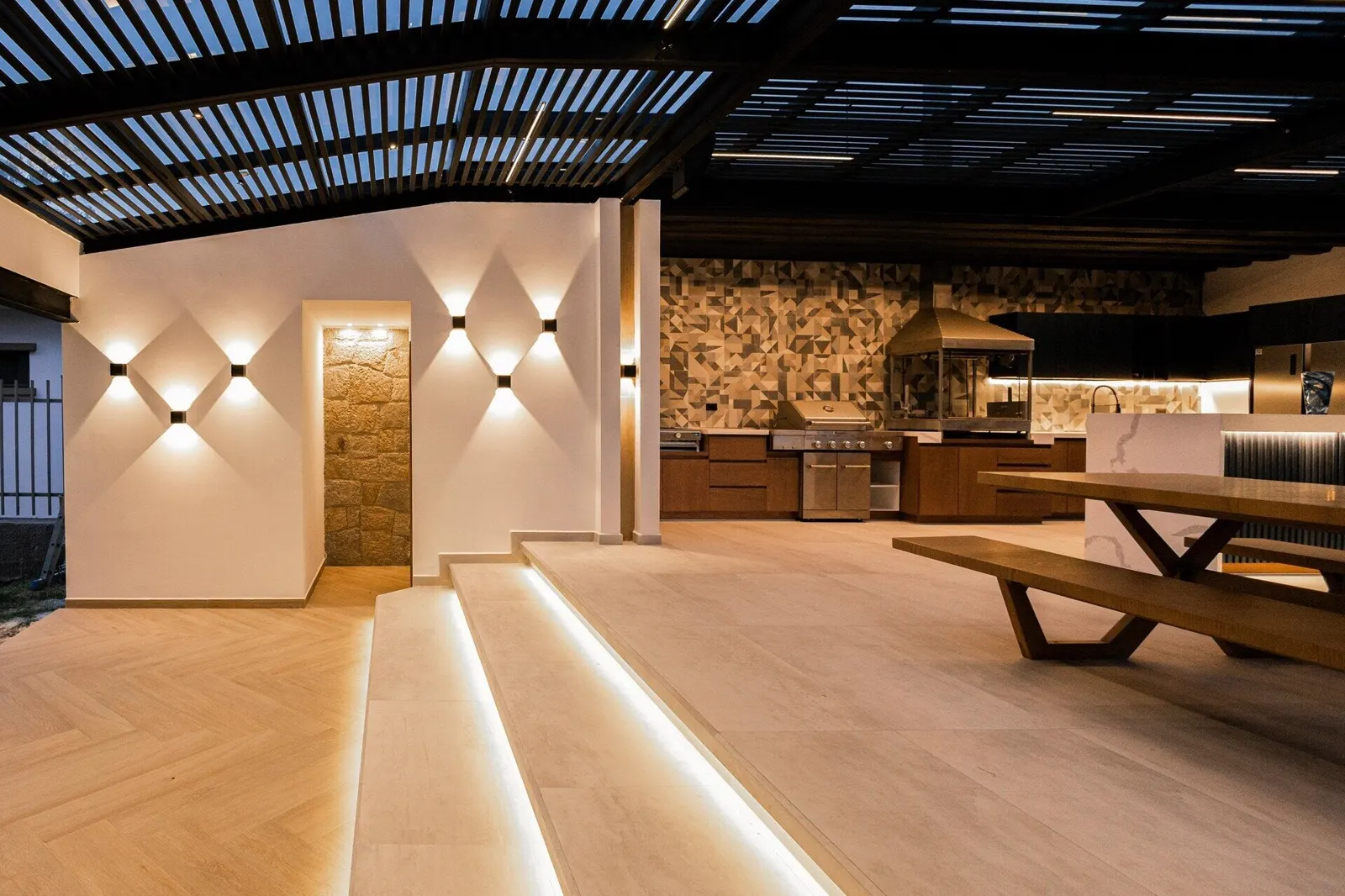 Lutron Caseta dimmer controlling living room lighting